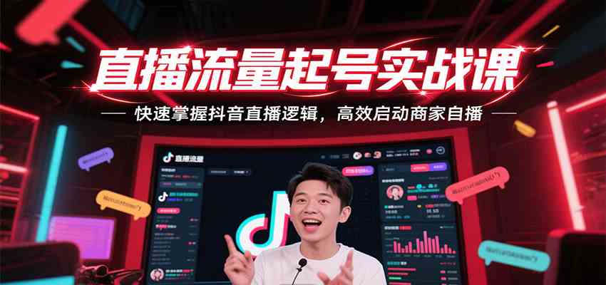 直播流量起号实战课，快速掌握抖音直播逻辑，高效启动商家自播-徐小晨博客