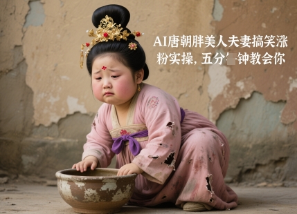 AI唐朝胖美人夫妻搞笑涨粉实操，五分钟教会你-徐小晨博客