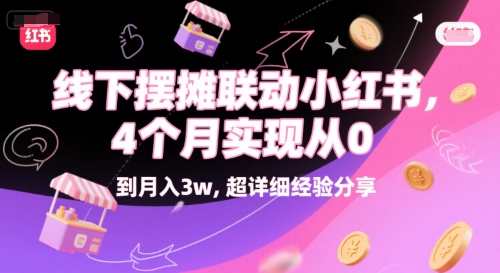 线下摆摊联动小红书，4 个月实现从 0 到月入3w，超详细经验分享-徐小晨博客