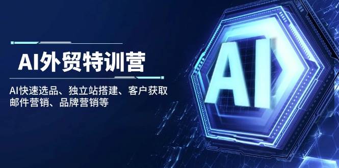 AI外贸特训营：AI快速选品、独立站搭建、客户获取、邮件营销、品牌营销等-徐小晨博客