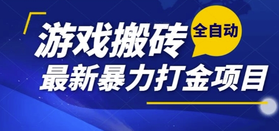 热门副业，全自动游戏打金搬砖，单账号一天收益1-2张，可多开矩阵操作日入1k【揭秘】-徐小晨博客