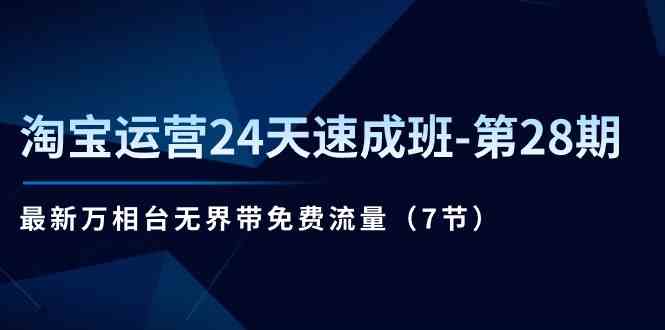 淘宝运营24天速成班第28期：最新万相台无界带免费流量（7节课）-徐小晨博客