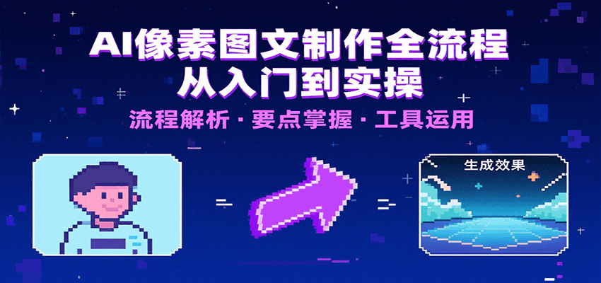 AI像素图文制作全流程：内容要点、文案选择及所用工具，助你快速入局-徐小晨博客