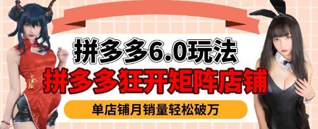 拼多多虚拟商品暴利6.0玩法，轻松实现月入过W-徐小晨博客