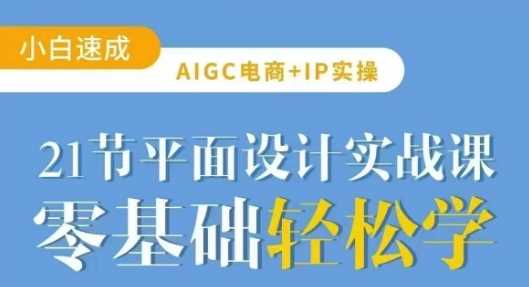 AIGC电商必备实操21节平面设计实战课，教你玩转AI-徐小晨博客