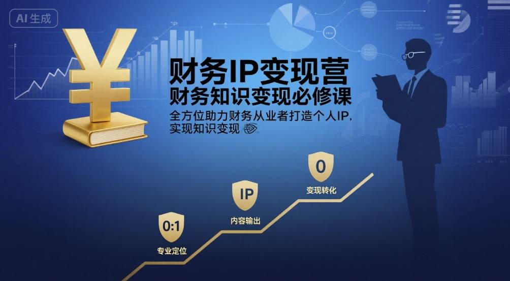 财务IP变现营，财务知识变现必修课，全方位助力财务从业者打造个人IP，实现知识变现-徐小晨博客