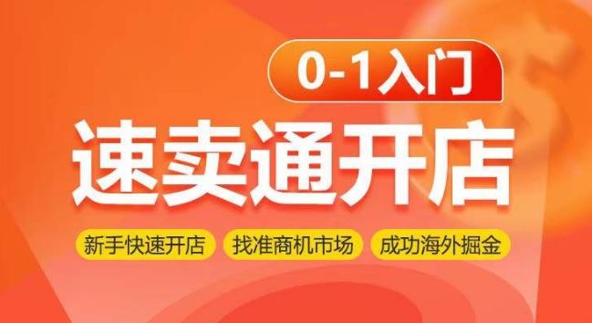 速卖通开店0-1入门，新手快速开店 找准商机市场 成功海外掘金-徐小晨博客