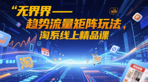 无界-趋势流量矩阵玩法，淘系线上精品课-徐小晨博客