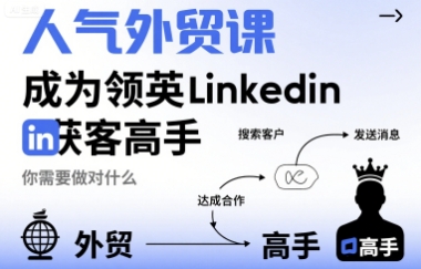 人气外贸课-成为领英Linkedin获客高手，你需要做对什么-徐小晨博客