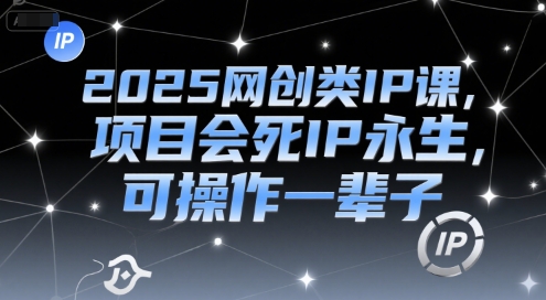 2025网创类IP课，项目会死IP永生，可操作一辈子-徐小晨博客
