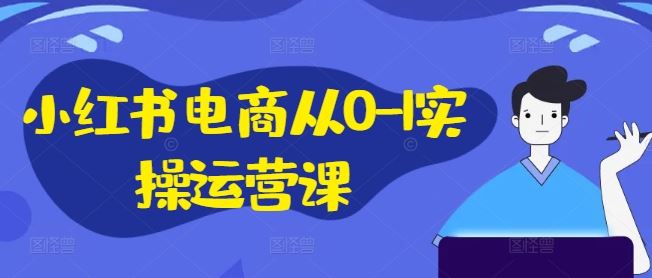 小红书电商从0-1实操运营课，小红书手机实操小红书/IP和私域课/小红书电商电脑实操板块等-徐小晨博客