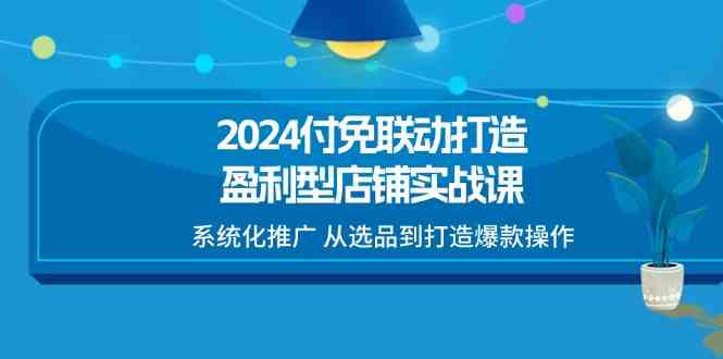 2024付免联动打造盈利型店铺实战课，系统化推广 从选品到打造爆款操作-徐小晨博客