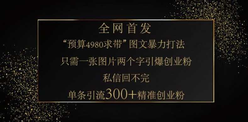 小红书神奇图片引流法，只需一张图，就能单条笔记凭借此方法，轻松引流 300 + 精准创业粉-徐小晨博客