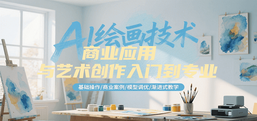 AI绘画技术商业应用与艺术创作入门到专业，基础操作/商业案例/模型调优/渐进式教学-徐小晨博客
