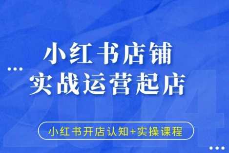 小红书店铺实战运营起店，小红书开店认知+实操课程-徐小晨博客