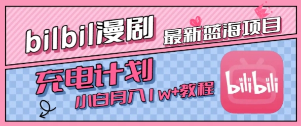 最新蓝海项目，B站充电计划，小白也能月入1w+-徐小晨博客