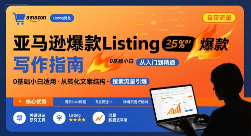 亚马逊爆款Listing写作方法，亚马逊0基础小白也能写爆款自带流量的Listing-徐小晨博客