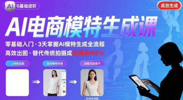 AI模特进阶课程，0基础高效生成逼真电商模特图-徐小晨博客