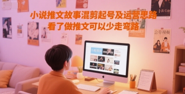 小说推文故事混剪起号及运营思路，看了做推文可以少走弯路-徐小晨博客