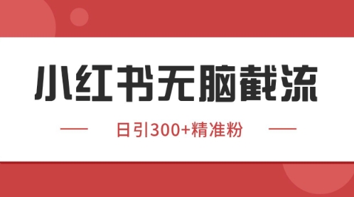 小红书只要你有同行就能获客，独家野路子获客玩法，暴力截流【揭秘】-徐小晨博客