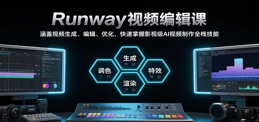 Runway视频编辑课，涵盖视频生成、编辑、优化，快速掌握影视级AI视频制作全栈技能-徐小晨博客