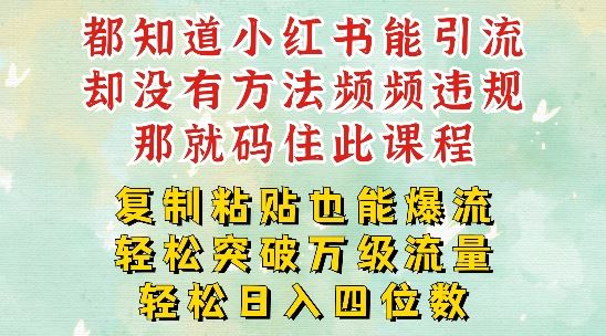 小红书靠复制粘贴一周突破万级流量池干货，以减肥为例，每天稳定引流变现四位数【揭秘】-徐小晨博客