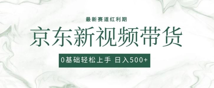 2024最新京东视频带货项目，最新0粉强开无脑搬运爆款玩法，小白轻松上手【揭秘】-徐小晨博客