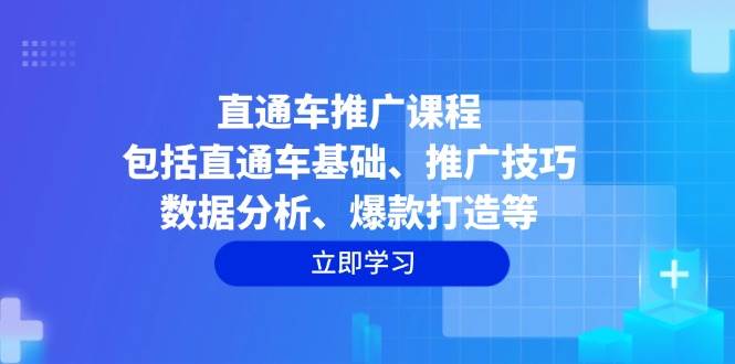 直通车推广课程：包括直通车基础、推广技巧、数据分析、爆款打造等-徐小晨博客