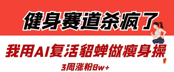 健身赛道杀疯了？我用AI复活貂蝉做瘦身操，3周涨粉8W-徐小晨博客