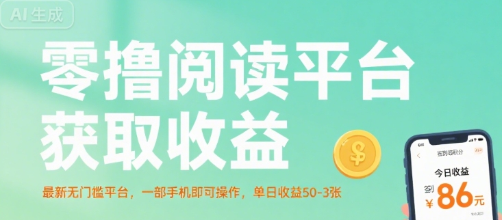 零撸阅读平台获取收益，最新无门槛平台，一部手机即可操作，单日收益50-3张【揭秘】-徐小晨博客