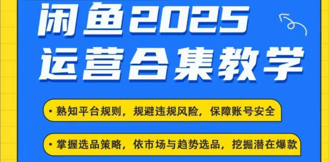 2025闲鱼电商运营全集，2025最新咸鱼玩法-徐小晨博客