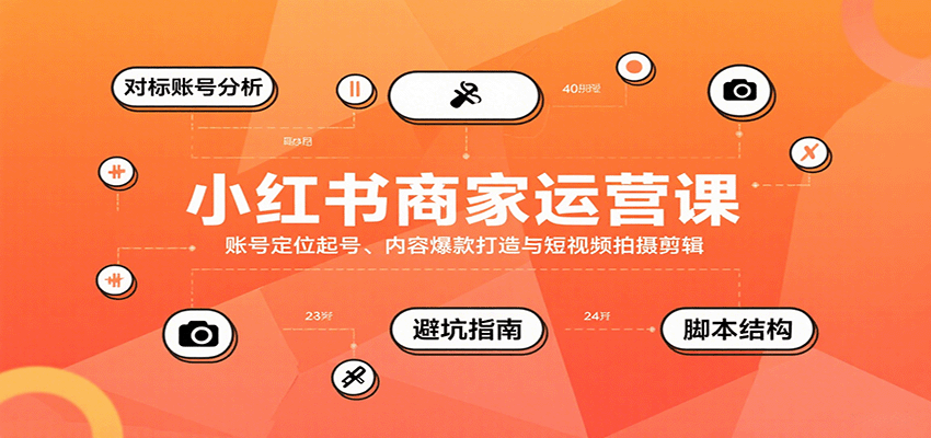 小红书商家运营课，账号定位起号、内容爆款打造与短视频拍摄剪辑-徐小晨博客