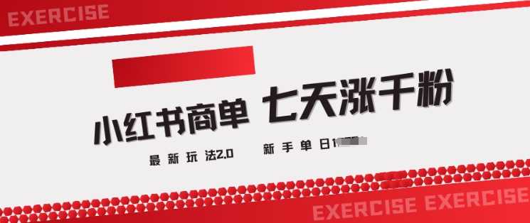 小红书商单2.0最新玩法，3天涨千粉单日变现多张-徐小晨博客