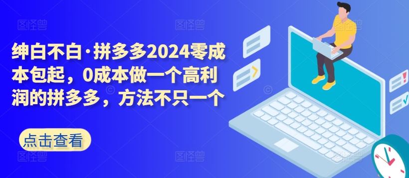 拼多多2024零成本包起，0成本做一个高利润的拼多多，方法不只一个-徐小晨博客