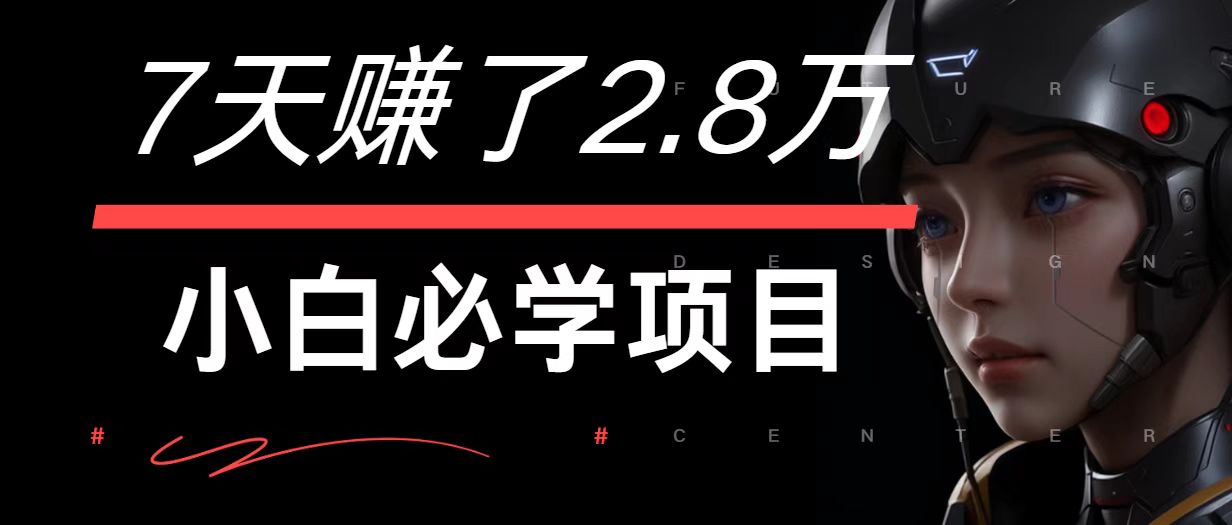 7天赚了2.8万！每单利润最少500+，轻松月入7万+小白有手就行-徐小晨博客