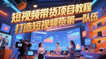 短视频带货项目教程，打造短视频带货第一队伍-徐小晨博客