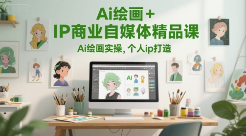 Ai绘画+IP商业自媒体精品课，Ai绘画实操，个人ip打造-徐小晨博客