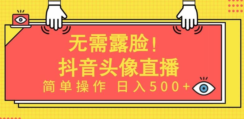无需露脸，Ai头像直播项目，简单操作日入500+【揭秘】-徐小晨博客