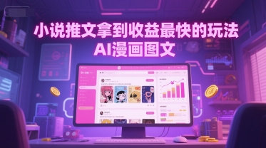 小说推文拿到收益最快的玩法，AI漫画图文-徐小晨博客