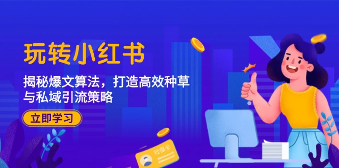 玩转小红书：揭秘爆文算法，打造高效种草与私域引流策略-徐小晨博客