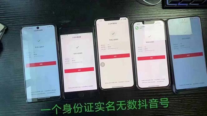 抖音无限实名技术：一个SFZ号码可以十名无数个抖音账号，具体自己实操-徐小晨博客
