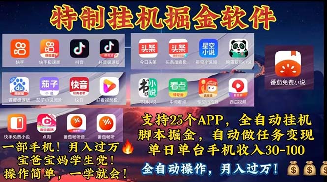 挂机副业 月入过万，特别适合宝爸宝妈学生党，工作室特别推荐-徐小晨博客