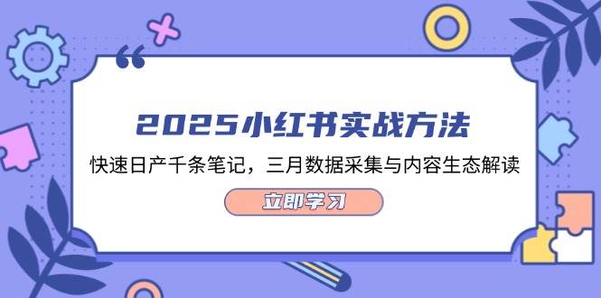 2025小红书实战方法，快速日产千条笔记，三月数据采集与内容生态解读-徐小晨博客