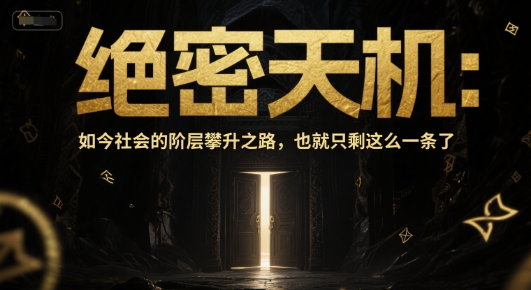 付费文章：绝密天机：如今社会的阶层攀升之路，也就只剩这么一条了-徐小晨博客