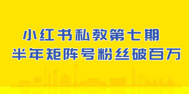 小红书私教第七期，小红书90天涨粉18w，1周涨粉破万 半年矩阵号粉丝破百万-徐小晨博客