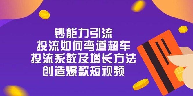钞 能 力 引 流：投流弯道超车，投流系数及增长方法，创造爆款短视频（20节）-徐小晨博客