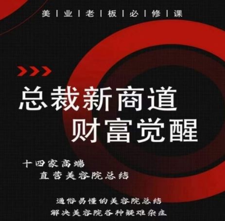 总裁新商道(美业老板必修课)，通俗易懂的美容院总结，解决美容院各种疑难杂症-徐小晨博客