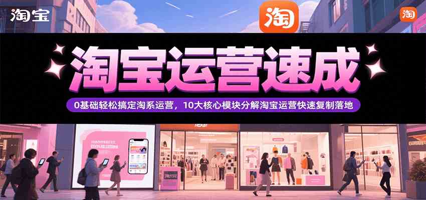 淘宝运营速成，0基础轻松搞定网店运营，10大核心模块分解快速复制落地（更新）-徐小晨博客