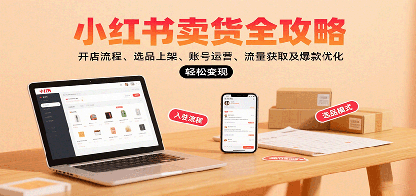 小红书卖货全攻略：开店流程、选品上架、账号运营、流量获取及爆款优化，轻松变现-徐小晨博客