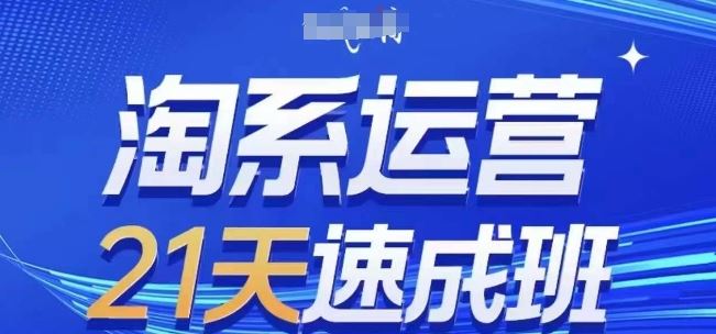 淘系运营21天速成班(更新24年6月)，0基础轻松搞定淘系运营，不做假把式-徐小晨博客